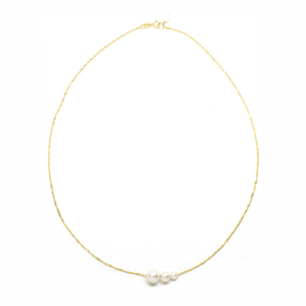 Gradual Oval Pearl Necklace – POPPY FINCH