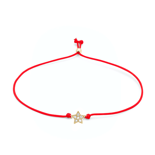 Adjustable Cord Bracelet - Diamond Star