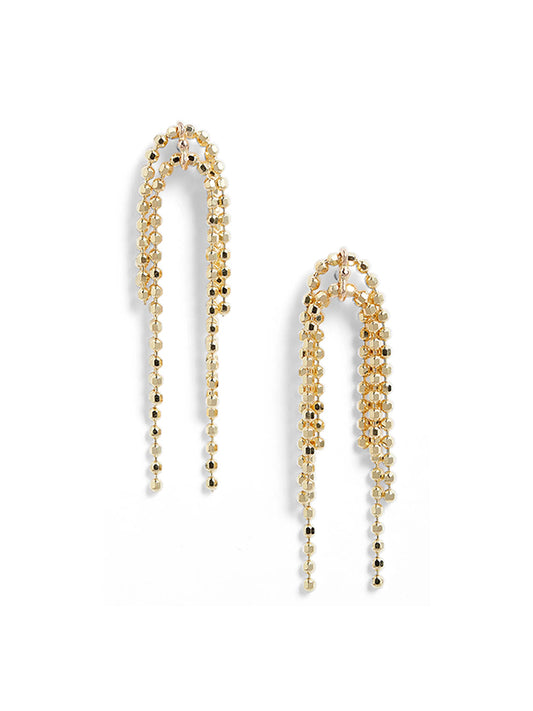 Shimmer Beaded Cluster Earrings