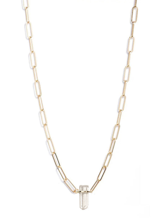 Quartz Link Chain Necklace