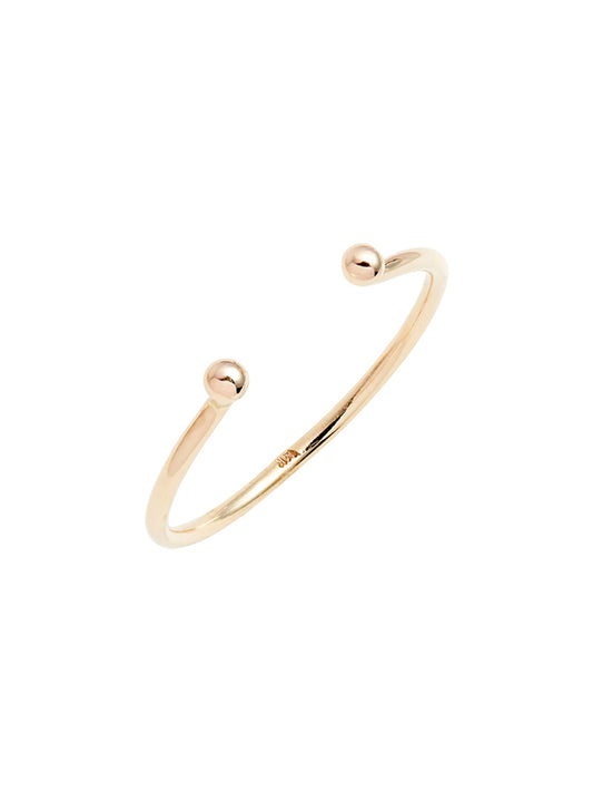 Gold Dot Open Ring