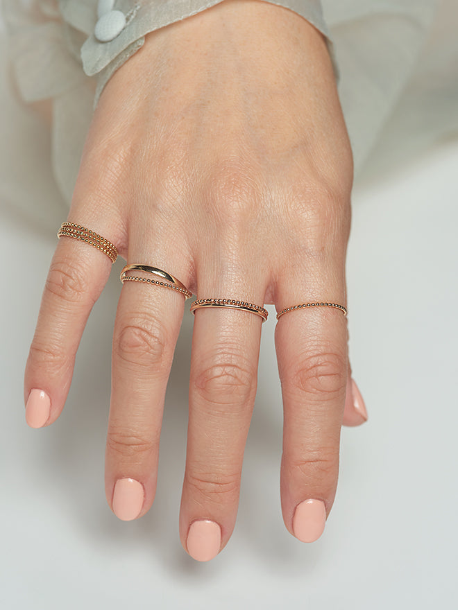 Skinny Bead Ring