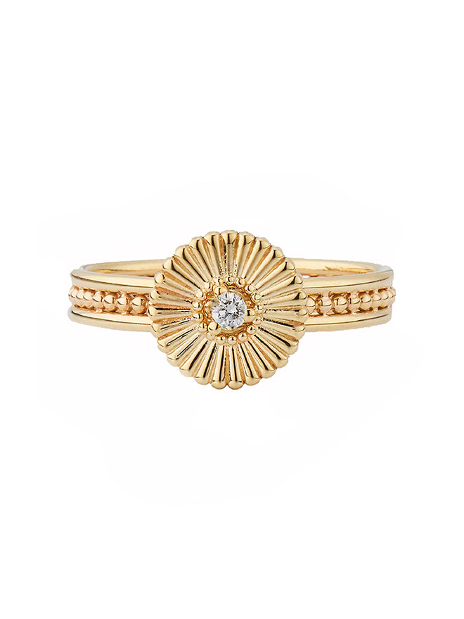 Bloom Diamond Spin Ring