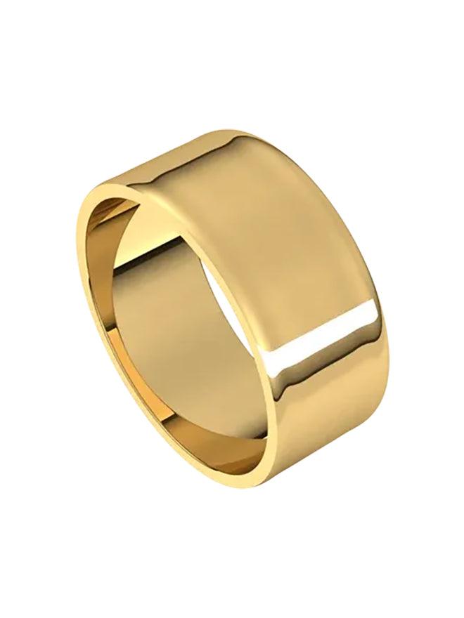 Recycled Gold Flat Wedding Band