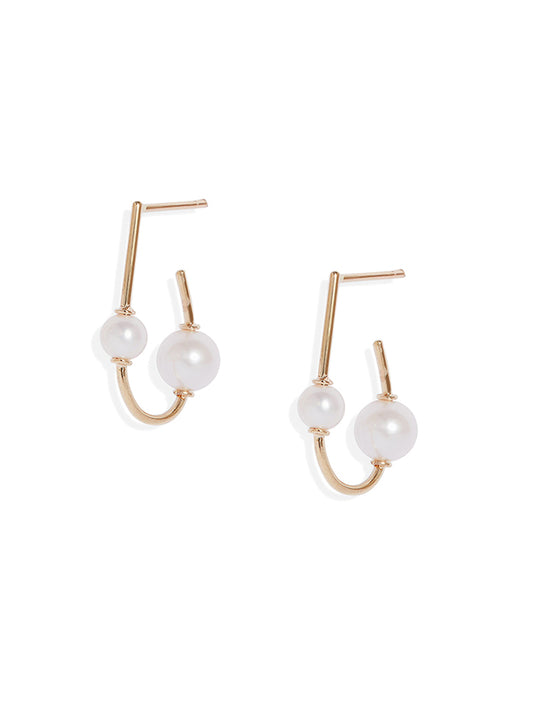 Duo Pearl Wrap Earrings