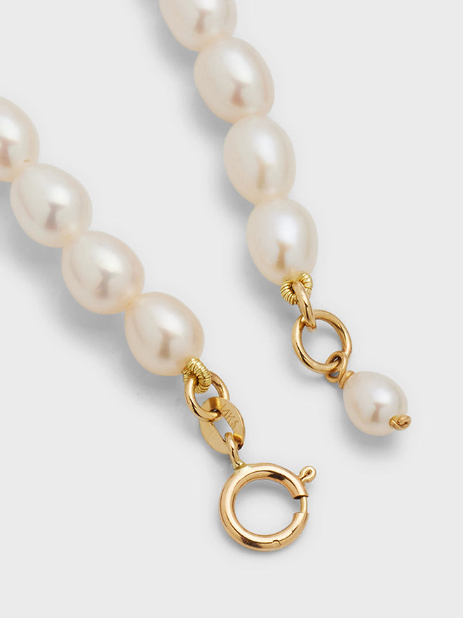 Pearl Gold Nugget Bracelet