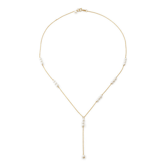 Baby Pearl Lariat Necklace