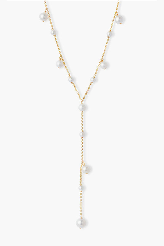 Pearl Bubble Lariat Necklace