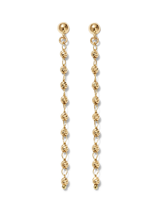 18K Shimmer Line Earrings