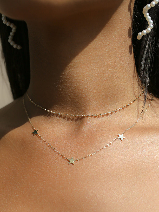 18K Shimmer Adjustable Necklace