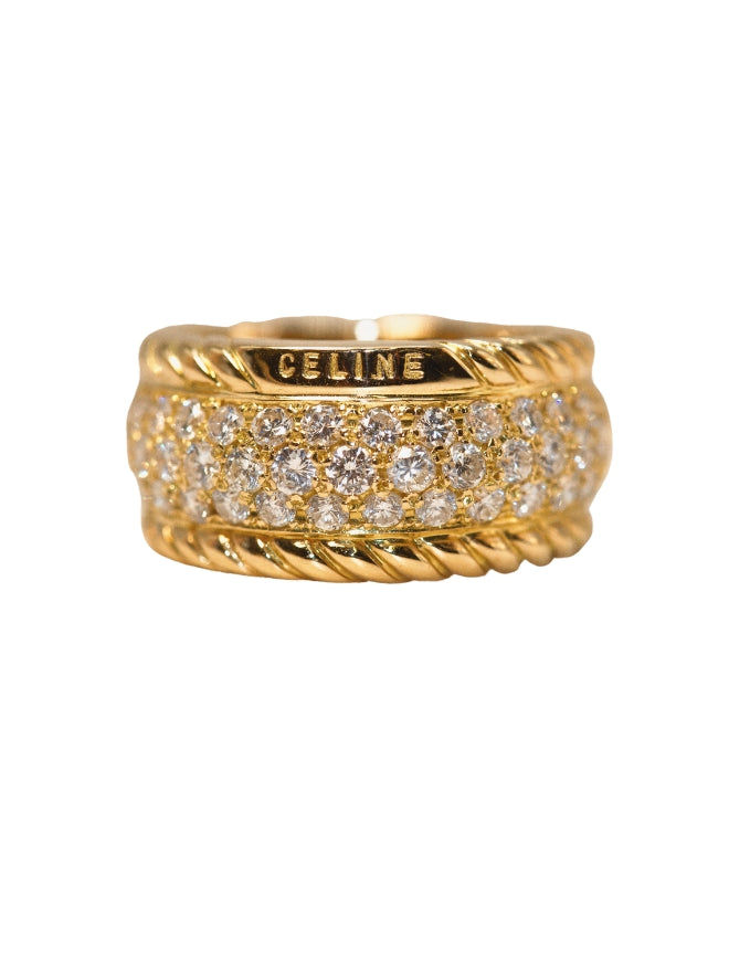 Celine Vintage 18K Diamond Ring