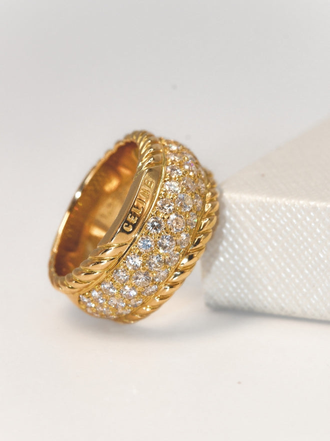 Celine Vintage 18K Diamond Ring