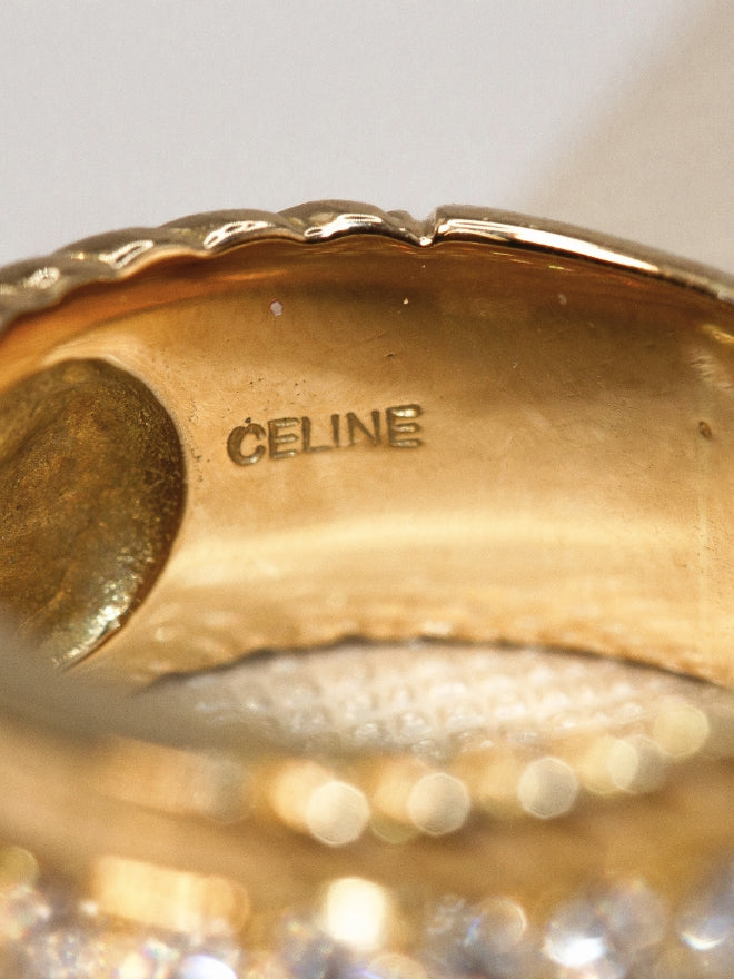 Celine Vintage 18K Diamond Ring