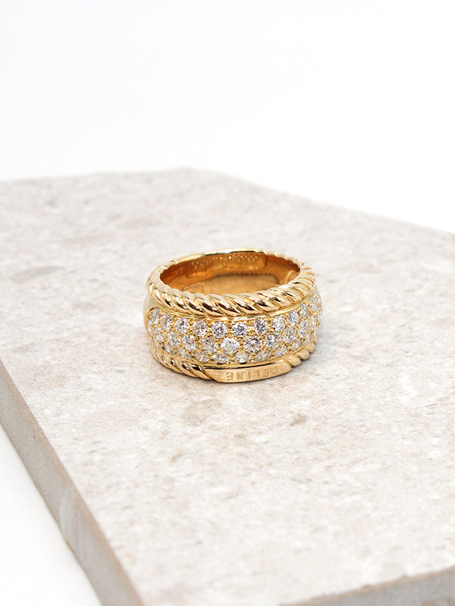 Celine Vintage 18K Diamond Ring