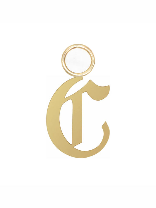 Gold Initial Charm