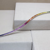 Rainbow Sapphire Tennis Bracelet