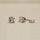 Lab Diamond Solitaire Studs