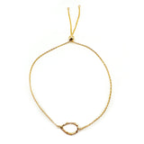 Twist Raindrop Adjustable Chain Bracelet