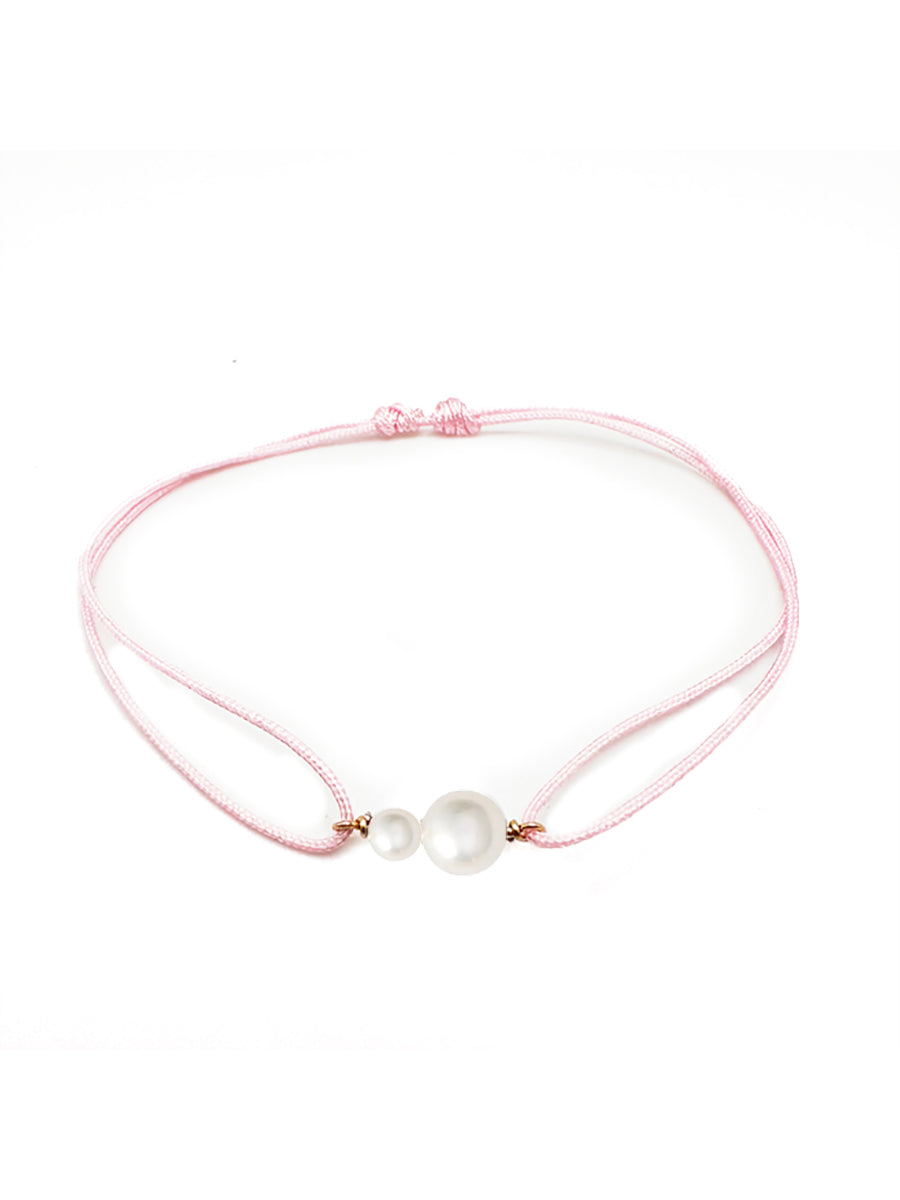 Duo Pearl Cord Bracelet