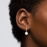 Linear Pearl Earrings