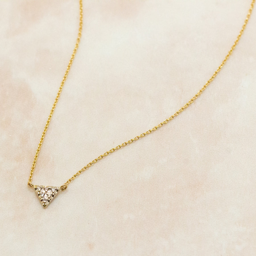 Diamond Triangle Necklace