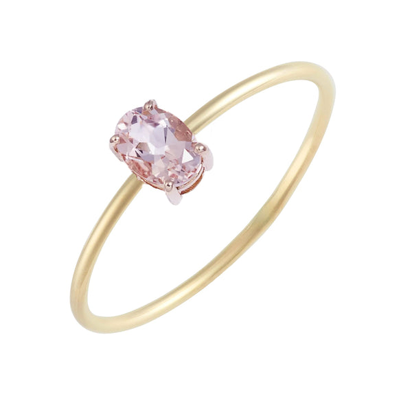 Oval Morganite Ring