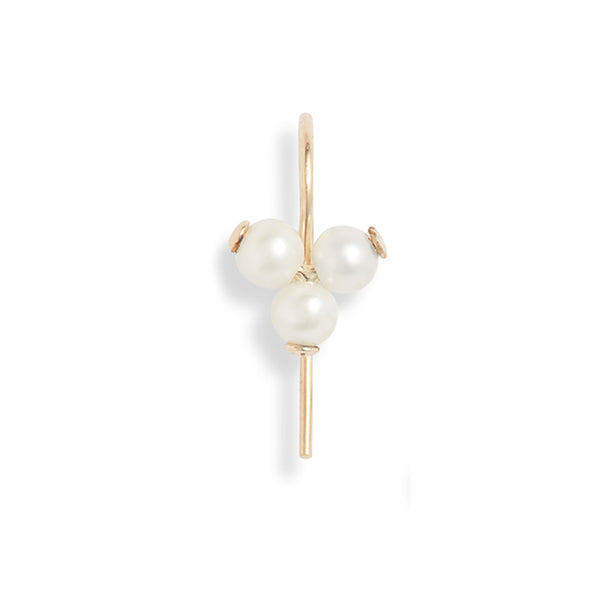 Trio Baby Pearl Hook Single Earring