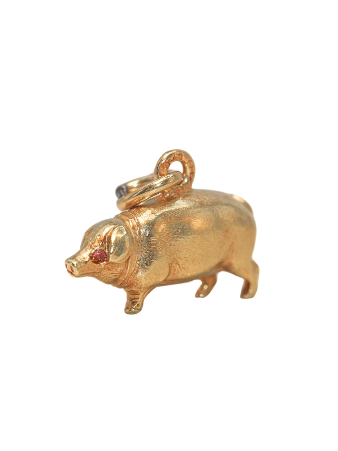 14k Austrian Pig Charm