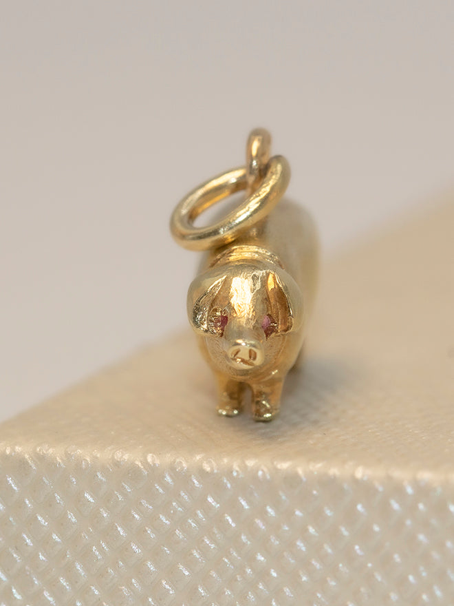 14k Austrian Pig Charm