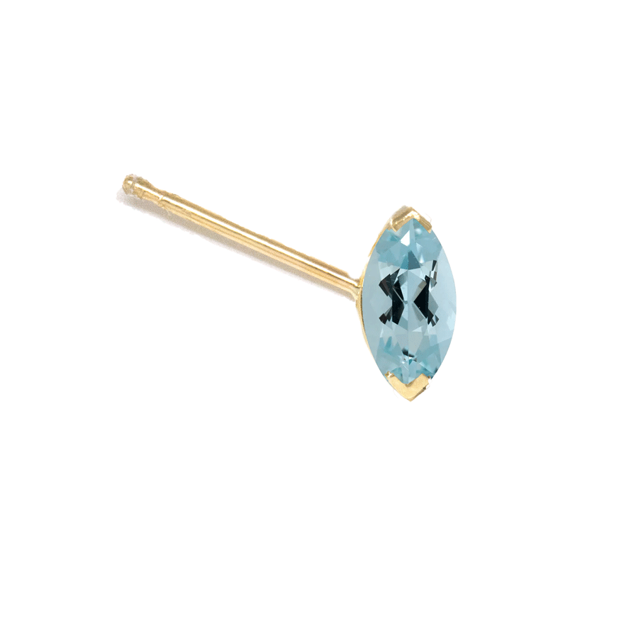 Marquise Gem Stud Earring (Single)