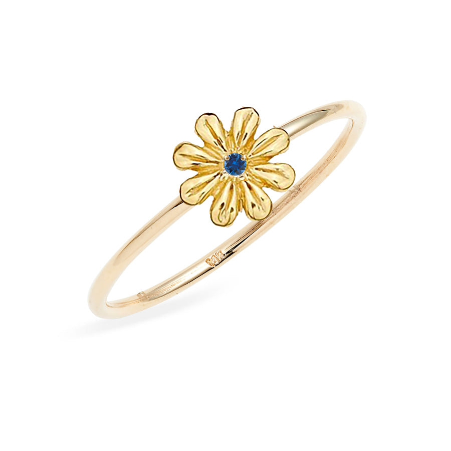 Gold Daisy Gem Ring