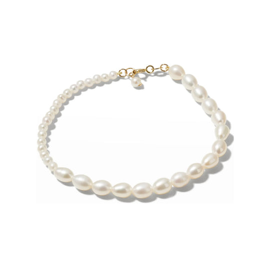 Contrast Pearl Strand Bracelet