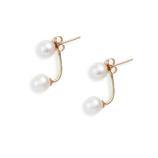 Petite Pearl Jacket Earrings