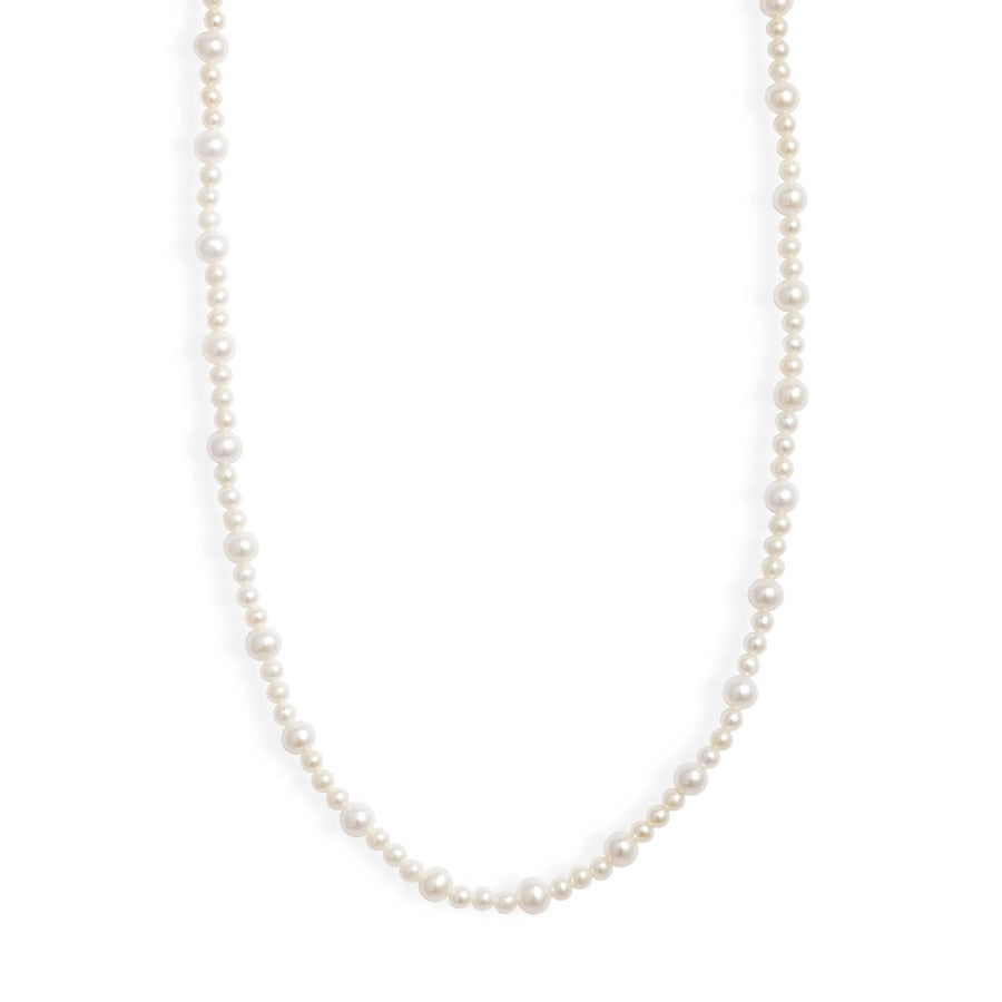 Alternating Pearl Strand Necklace