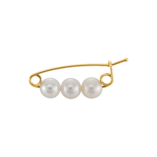 Three Pearl Brooch