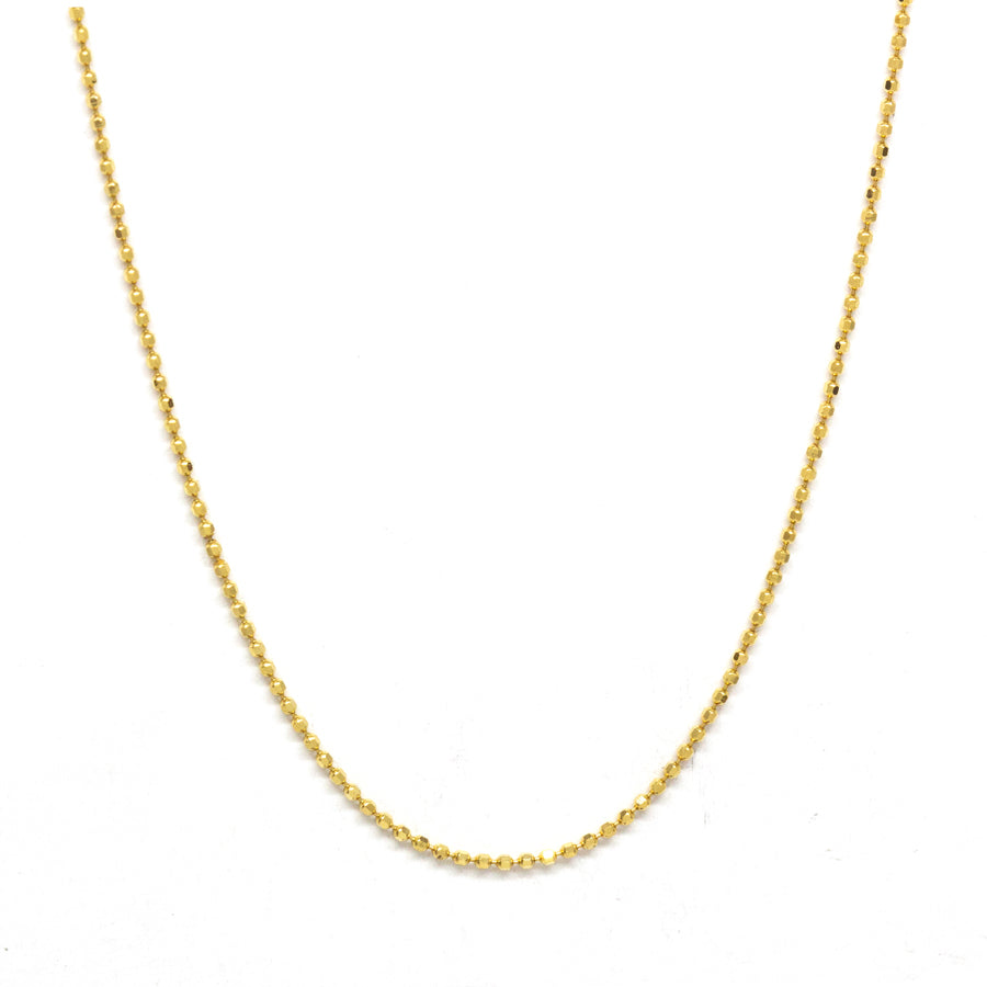 Petite Gold Bead Necklace