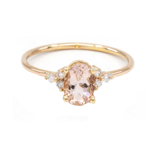 Morganite Diamond Ring