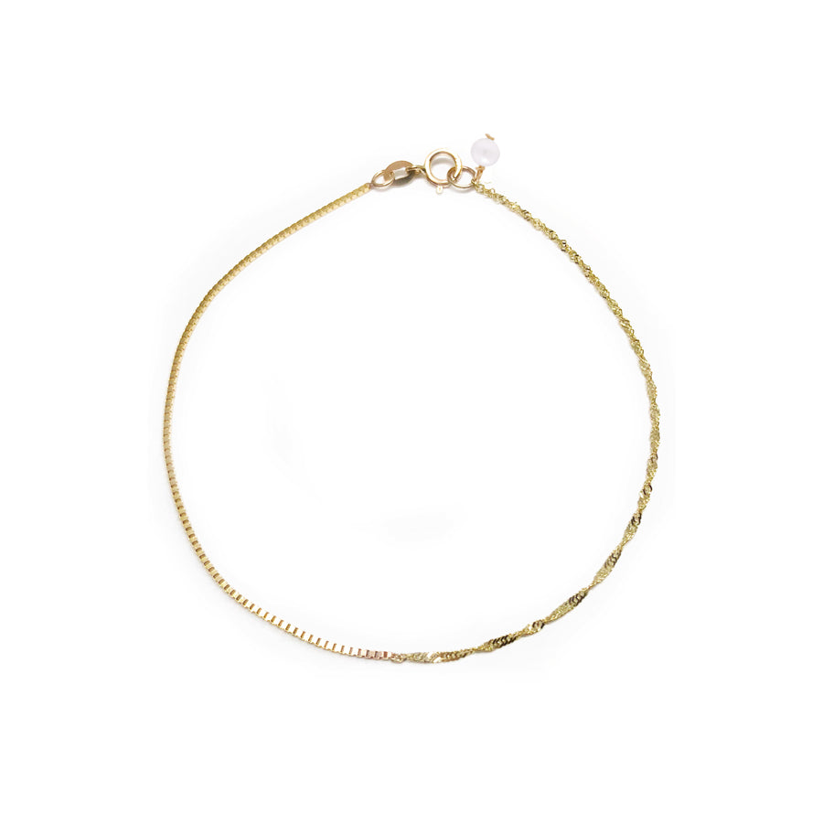 Box Shimmer Chain Bracelet