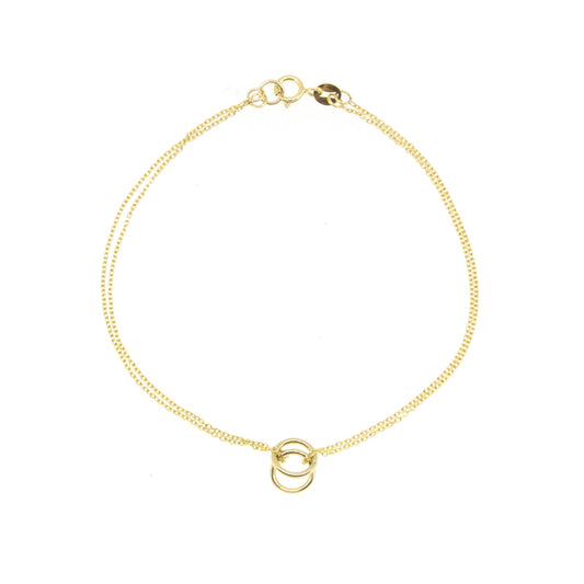 Twin Gold Orb Bracelet